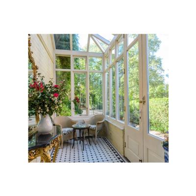 China Modern Construction Aluminum Panels Modern Glass Houses Glass Sunroom for sale