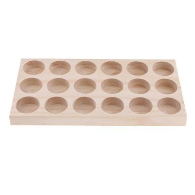 China Europe Wooden Essential Oil Tray Display Rack Perfume/Aromatherapy Oils Bottles Wood Shelves Retail Shelf Oil Bottle Storage Holder Box for sale