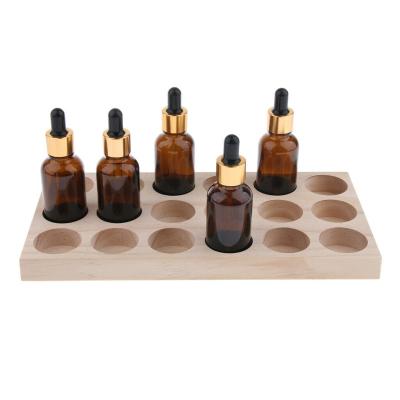 China Europe High-Quality Essential Oil Bottle Tray Wooden Bottle Storage Tray for Hotel SPA for sale