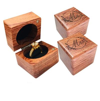 China China Wholesale Custom Wooden Ring Box Hexagon Hexagon Ring Box Wood Hexagon Ring Box for Wedding for sale