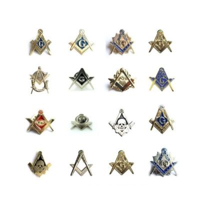 China Europe Metal Wholesale Custom Masonic Lapel Pin, Masonic Badges for sale