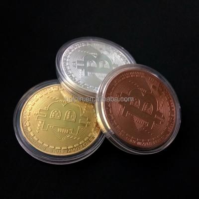 China Custom Metal Reproduction Bitten Coin Of Europe With Acrylic Coin Case for sale