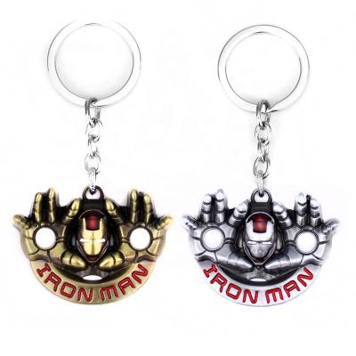 China Promotional Gifts Marvel Superhero Key Chain Iron Man Souvenir Metal Key Chain for sale