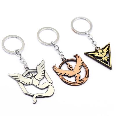 China Cool Metal Wholesale Pokemon Articuno Key Chain, Zapdos Keychain, Moltres Keyring for sale