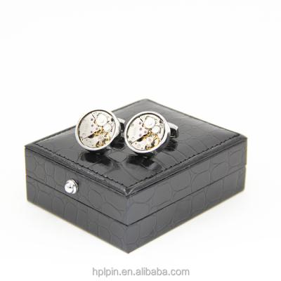 China Hot Sale Brass Custom Personalized Watches Luxury Movement Rotary Cufflinks for sale