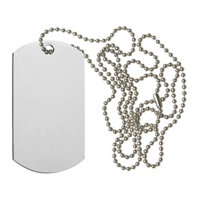 China Europe Fashion Design Custom Stainless Steel Military Blank Dog Tag for sale