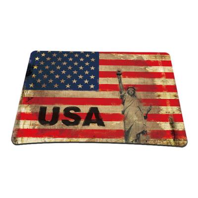 China Custom Soft Rubber Mouse Mat USA Country Flag Mouse Pad Mousepad for sale