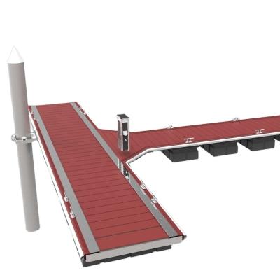 China Marine Dock UV Protected Marina With Competitive Price Aluminum Frame Pontoon Floating Dock for sale