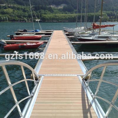 China Marine Dock Rustproof Aluminum Floating Dock With Decking For Marine for sale