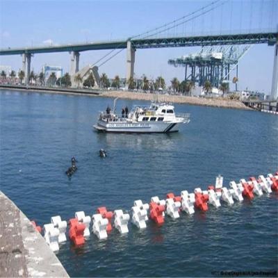 China Different Size Marine Floating Breakwater OEM Size HDPE Floating Breakwater Plastic Water Wave Marina Barriers For Sale for sale