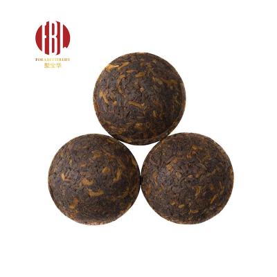 China Wholesale Supply Loose Tea Factory Price Golden Round Cooked Pu'er Tuo Tea for sale