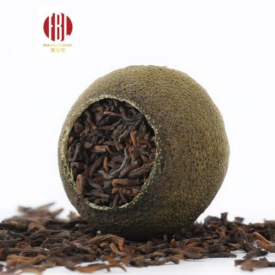 China China Mandarin Tea Pu-erh Stuffed Shou Pu Erh Tea Aged Tangerine Peel for sale