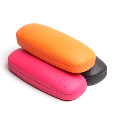 China 2020 Wholesale PU Sunglasses Case Metal Hard Glasses Case Leather Eyeglasses Case for sale