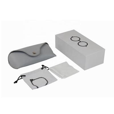 China Cardboard Box Popular Custom New Product Paper Box Gray Eyeglasses Combination Set Sunglasses Cases for sale