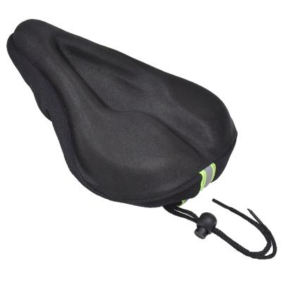 China Comfortable Wide Mountain Bikes Silicone Gel Bicycle Suspension Seat Cover Cycle Cushion Seat for sale