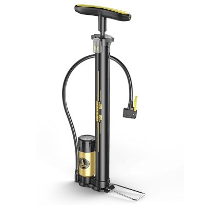 China High Quality Steel Phoenix Bicycle Accessories Bike Hand Pump With Gauge Bike Floor Compressor For Bicycle for sale