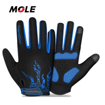 China Non-slip Five Fingers Taupe Mole Summer Touch Screen Bike Hand Gloves Dirt Finger Total Bike Gloves Non-slip Gear for sale