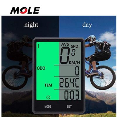 China Wear Bike FREE SURVEY Cycle Computer, Bike Odometer Tachometer For Bicycle, Auto Waterproof LCD Wake Up Backlight Motion Sensor for sale