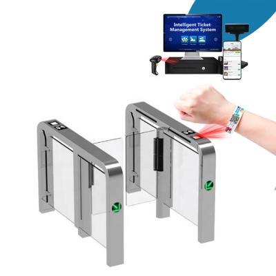 China 304 Stainless Steel Solution Provide Checking Single Ticket RFID Reader 7 Inch LCD Display Barcode Scanner Turnstile In Zoo Park for sale