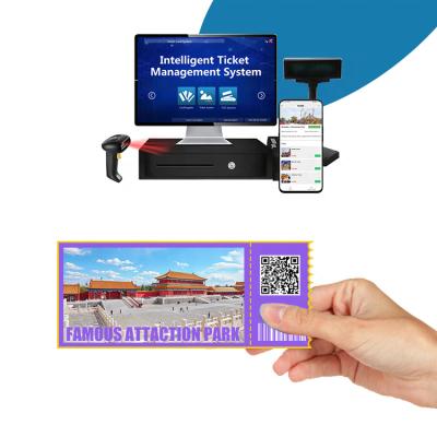 China Fastest Management Way Disposable Ticketing System Solution Provider Checking Qrcode Event Tickets Use For Museum for sale