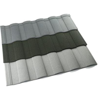 China All 26 Gauge Terracotta Light Color Coated Sheet Coated Stone Metal Roof for sale