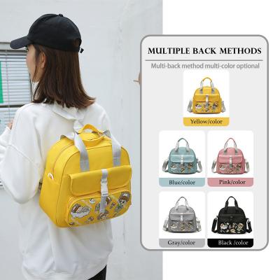 China Amiqi Anti-theft Logo Nappy Mommy Bag Baby Custom Made Wholesale Tote Handbag Waterproof Diaper Bag for sale