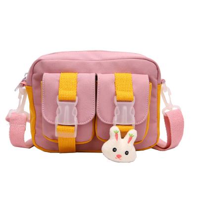 China Small Square Amiqi Rabbit Bag Ladies Messenger Bag Canvas Casual Shopping Shoulder Messenger Cute Portable Bag Student Mobile Phone for sale