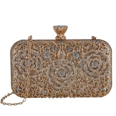 China New Fashionable.Popular.Ladies.Wedding.Engagement Amiqi 2022 Luxury Diamond-encrusted Retro Cheongsam Dinner Handheld Bag for sale