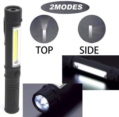 China Convenient Mini Led Flashlight Powerful Waterproof Pocket Pen Light Zoomable Torch Lights Aaa Battery for sale