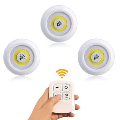 China China Touch Control Led Light Factory Selling Smart Remote Control Lamp Wireless Decoration COB Led Puck Light for sale