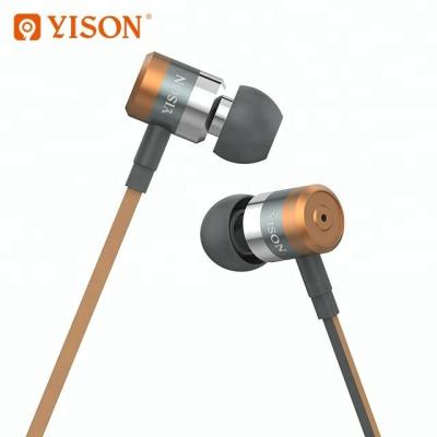 China Yison EX900 Mobile Handsfree In-Ear Deep Boom Wired Metal Earbuds High Fidelity Flex Headphones For Sport for sale