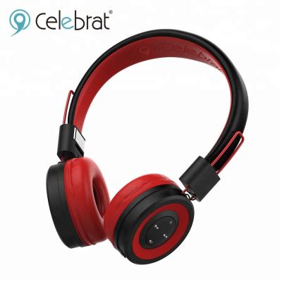 China Headband Red Colors BT Earphones Wireless Stereo Headsets Earbuds With MIC for sale