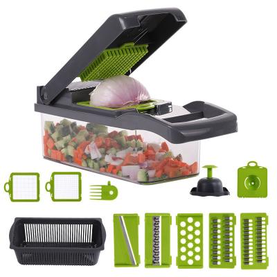 China Green/Grey Kitchen Tools Multifunctional Vegetable Cutter for 2023 Fruit Vegetable Gadgets for sale