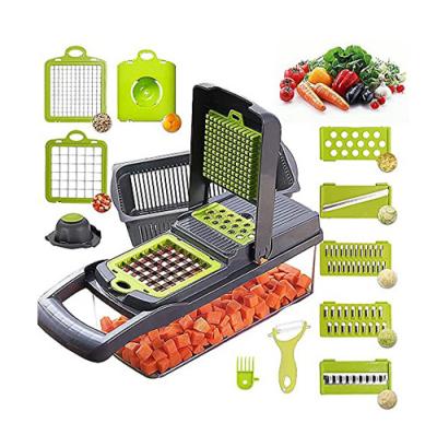 China Get Creative in the Kitchen with Our 12 In 1 Manual Mandoline Fruit Vegetable Slicer for sale