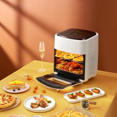 China 1201W-1500W Voltage Commercial Air Fryer Digital 12L 15L Without Oil with Mini Rack for sale