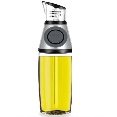 China OEM ODM 500ml Olive Vinegar Glass Cooking Oil Dispenser Kitchen Oil Bottle Dispense for sale