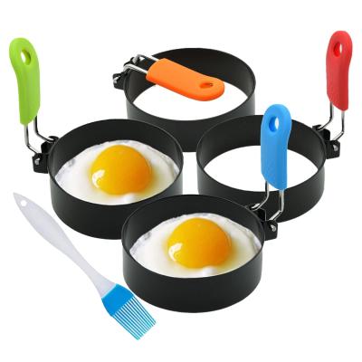 China Home Kitchen Stainless Steel Egg Cooking Rings Pancake Mold for Frying Eggs and Omelet for sale