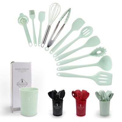 China 12pcs Kitchen Appliances Cooking Set with Non-stick and Durable Silicone Utensils for sale