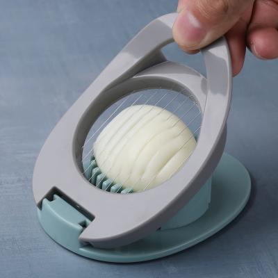 China Stainless Steel Egg Slicer Cutter for Boiled Eggs Manual Egg Cutting Wire 12*8.3*3.2cm for sale