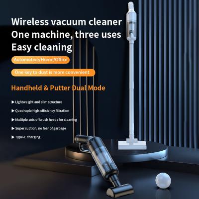 China Wireless Stick Handheld Vacuum Cleaner Maximum Runtime 30min Ideal for Garage Cleaning for sale