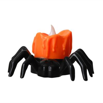 China Creative Ornament Halloween Decoration Candelabra Pumpkin LED Electronic Candle Lamp for sale