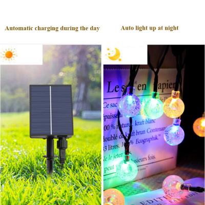 China Controle remoto Bola de bolhas Luzes de corda solar para jardim Bistro Café Backyard Holiday à venda