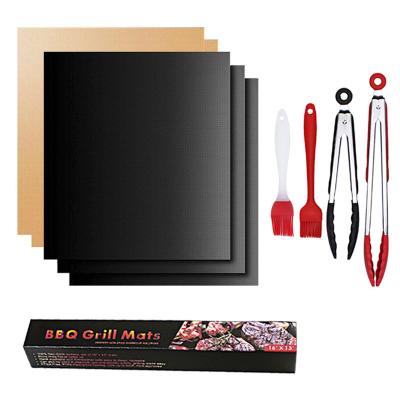 Chine Mat grill BBQ non collant Mat de cuisson à l'épreuve du feu Charbon de bois outils d'œufs en fibre de verre pour la cuisson à vendre