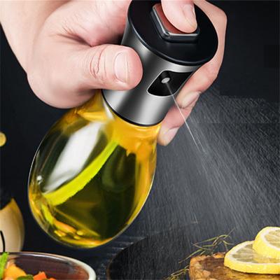 China Convenient and Durable Oil Bottle Spray 165ml Glass Oil Spray Bottle for Cooking Salad BBQ for sale