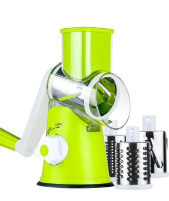 China Top Seller Fruit Vegetable Rotary Grater Stainless Steel Multi-Function Slicer Cutter for sale