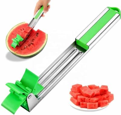 China Stocked Stainless Steel Watermelon Cutter Slicer Chopper for Refreshing Juice Cubes for sale