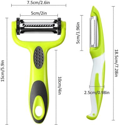 China Multifunctional Stainless Steel Peeler Knife for Kitchen 19*2.5*2cm OEM/ODM Accepted for sale