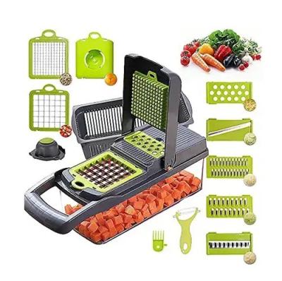 China Cortador de verduras fácil 12 en 1 Cortador de alimentos Cortador de mandolina para accesorios de cocina en venta