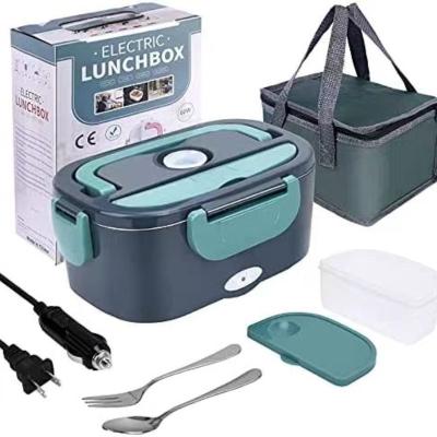 China 1L Heating Thermal Electric Lunch Box with 304 Stainless Steel Food Container for sale