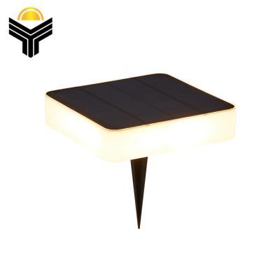 China Garden New Arrival Outdoor Lawn Wall Mounted IP65 1.5w Double Color Waterproof Square Led Solar Garden Light for sale